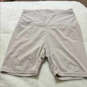 Women's High-Waisted Tan Shorts